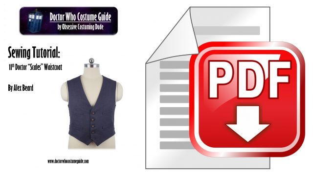 11th Doctor scales waistcoat tutorial PDF