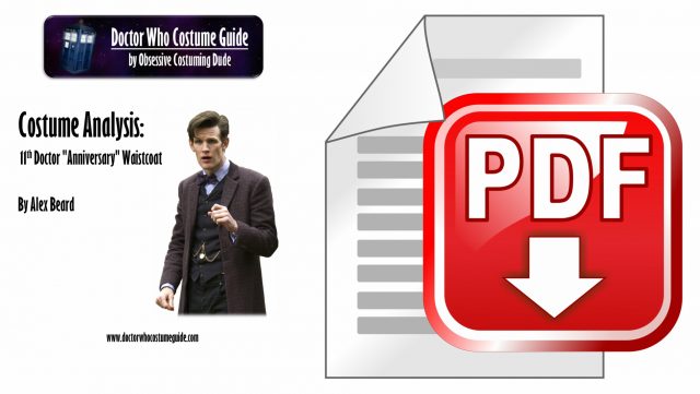 11th Doctor anniversary waistcoat analysis PDF