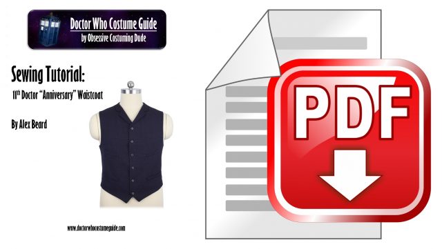 11th Doctor anniversary waistcoat tutorial PDF