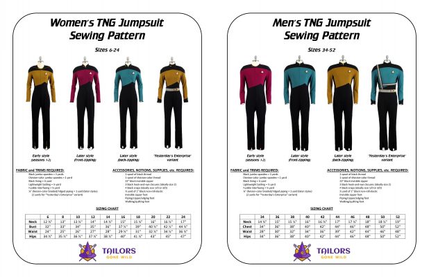 TNG jumpsuit v2 patterns combined