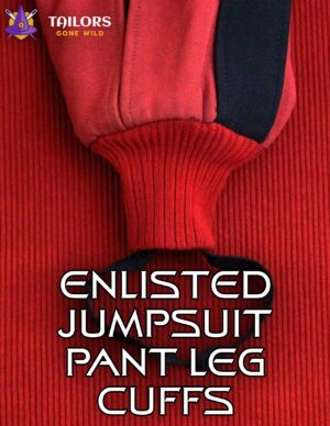 TWOK enlisted jumpsuit pant leg cuffs knit fabric - Tailors Gone Wild